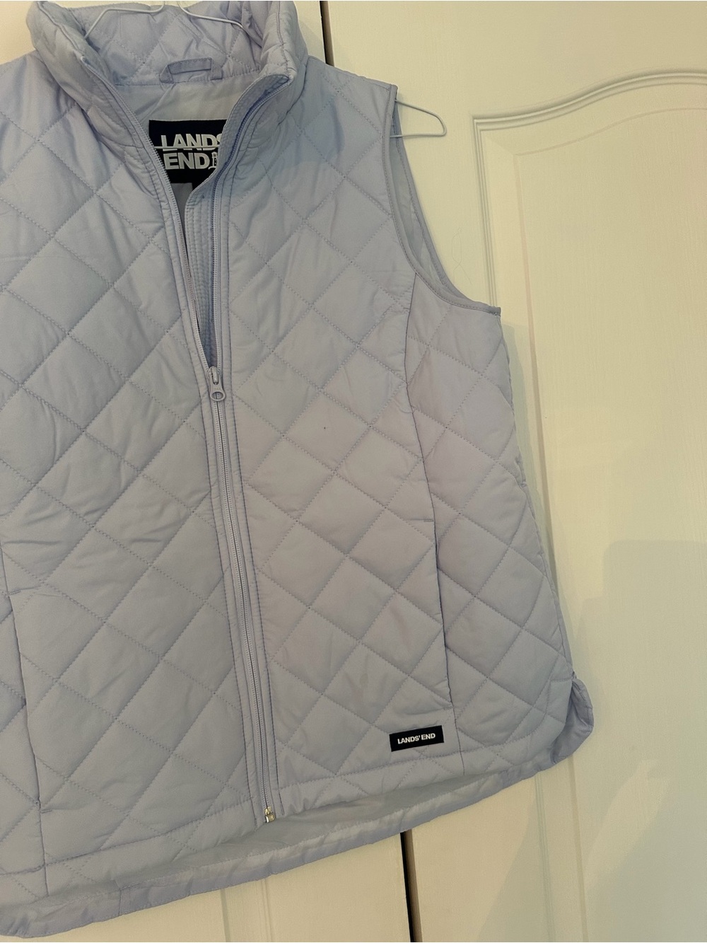 Lands' End Light Lavender Quilted Vest Size S - Picture 4 of 7